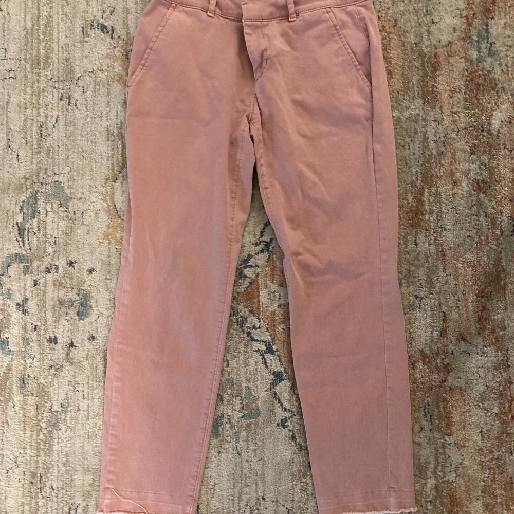 Loft Salmon Cropped Chinos
